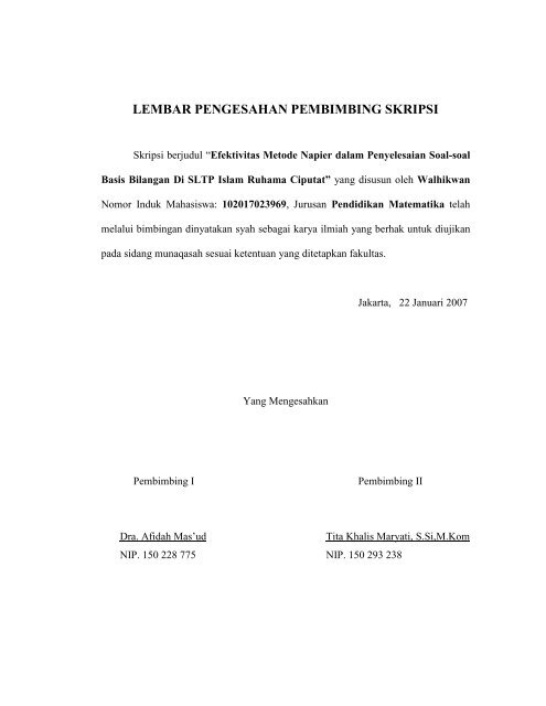 Lembar Pengesahan Skripsi Ugm - Ide Judul Skripsi Universitas