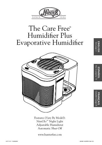 The Care Free® Humidifier Plus Evaporative Humidifier