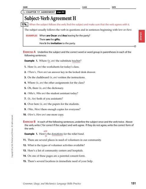 Subject Verb Agreement H Azinga Cartoons