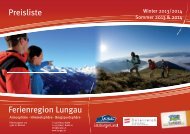 Allgemeine Informationen - Ferienregion Lungau