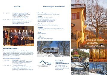 Herbst und Winter 2011/2012 im Haus am Stalten - im Sanatorium ...