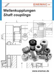 Wellenkupplungen / Shaft couplings - ENEMAC Gmbh