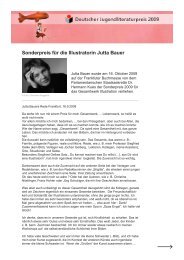 Sonderpreis fÃ¼r die Illustratorin Jutta Bauer - Drive-In-Cartoons