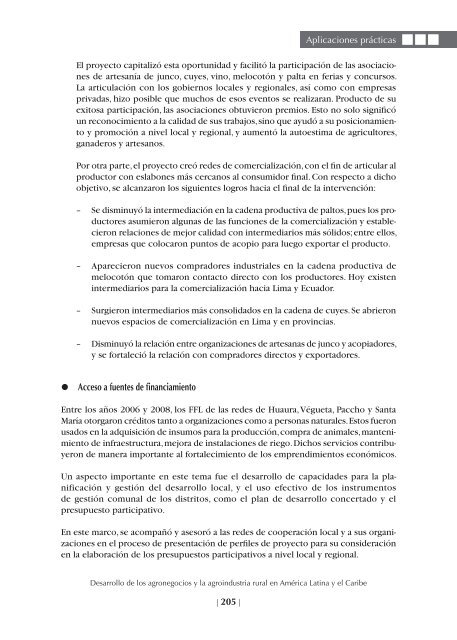 Desarrollo de los agronegocios y la agroindustria rural en AmÃ©rica ...