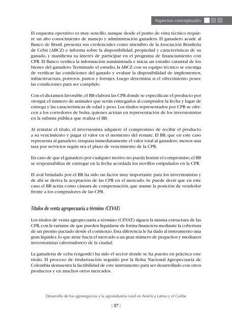 Desarrollo de los agronegocios y la agroindustria rural en AmÃ©rica ...