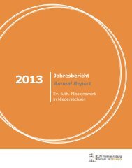 Jahresbericht 2013.pub - Ev.-luth. Missionswerk in Niedersachsen