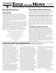 Principal Perceptions - Edgewood High School