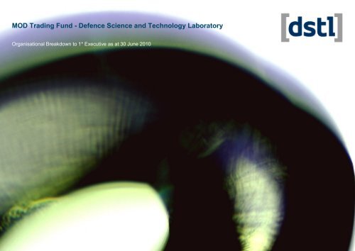 MOD Trading Fund - Defence Science and Technology ... - Dstl