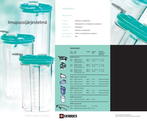 SERRES imupussijÃ¤rjestelmÃ¤ - Otoplug Oy