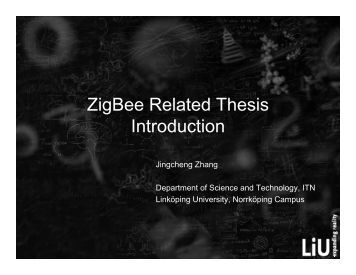 zigbee bachelor thesis