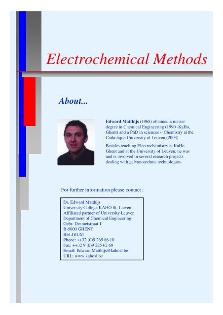 Electrochemical Methods