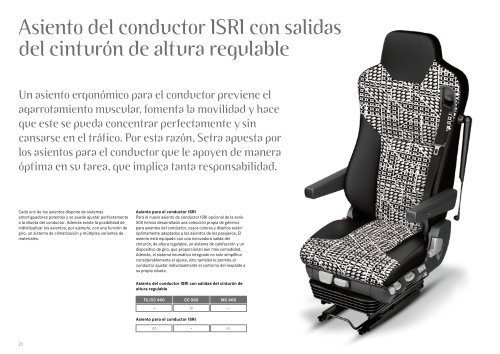 Tomar asiento con todo el confort - Setra