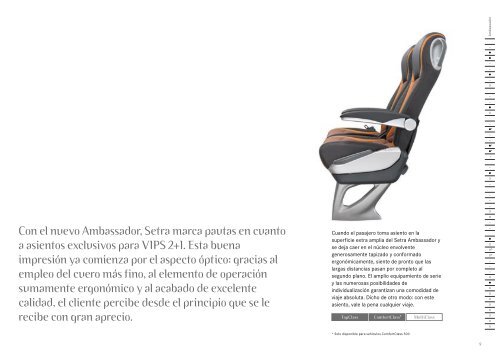 Tomar asiento con todo el confort - Setra