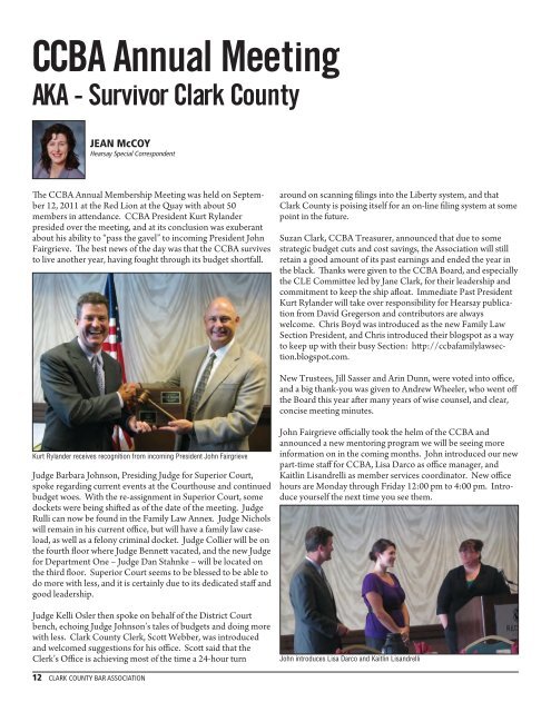 at CCBA - Clark County Bar Association
