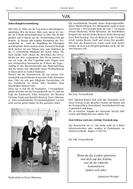 Gemeindezeitung, Ausgabe 97 - Paunzhausen