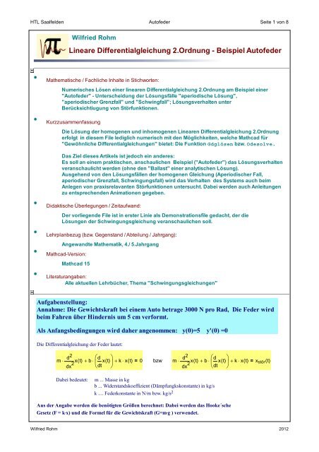 [AKADEMISCH] Mathcad - ro_Autofeder_15 - MATHEMATIK und ...