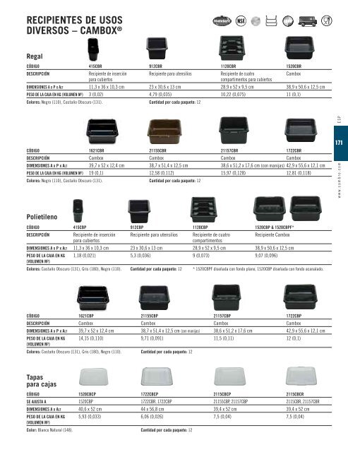 bandejas de compartimentos - AJ Link