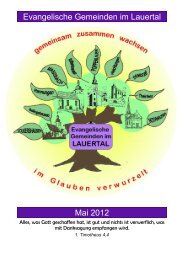 Mai 2012 - Evangelisch-Lutherische Kirchengemeinden im Lauertal ...