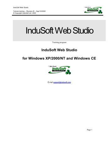 InduSoft Web Studio - InduSoft Corporation