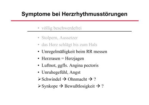 RhythmusstÃ¶rungen: Untersuchungstechniken - Prof-wendt.de