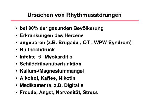RhythmusstÃ¶rungen: Untersuchungstechniken - Prof-wendt.de