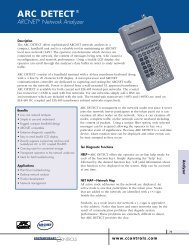 ARC DETECT - ARCNET Network Analyzer - Contemporary Controls