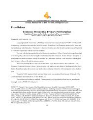 Press Release Tennessee Presidential Primary Poll ... - WBIR.com