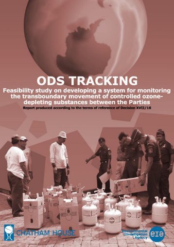 ODS tracking feasibility study on developing a system for monitoring ...