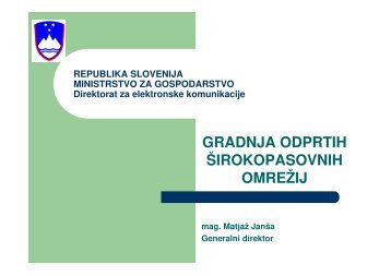 projektom - Ministrstvo za gospodarski razvoj in tehnologijo