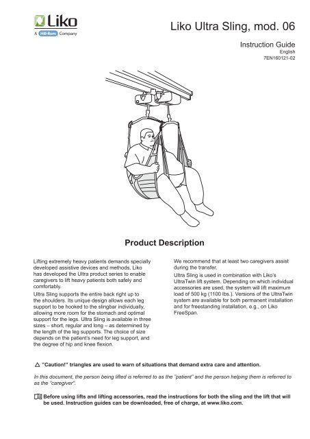 Ultra Sling Instruction Guide EN - Liko