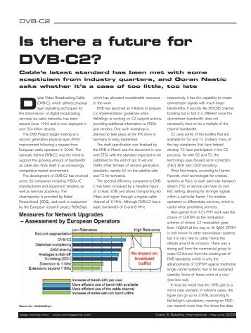 Is there a future for DVB-C2? - CSI Magazine