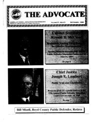 advocate-vol 21-no 5-entire issue - Department of Public Advocacy