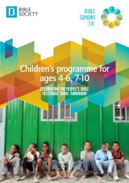 Children's materials - Bible Society