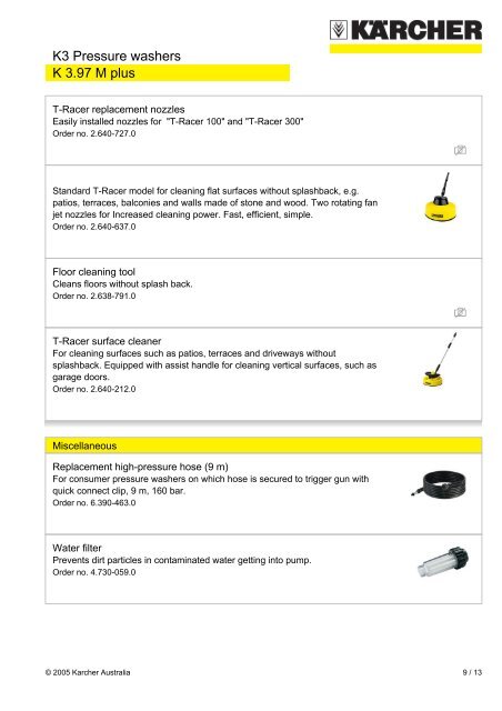 K3 Pressure Washers K