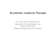 Brustkrebs: moderne Therapie - Spital Einsiedeln