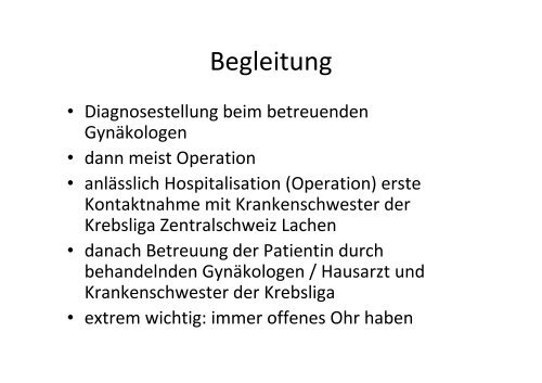 Brustkrebs: moderne Therapie - Spital Einsiedeln