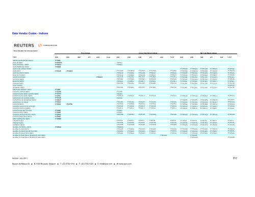 Monthly Statistical Bulletin - EPRA