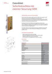 Datenblatt Sicherheitsschloss mit externer Steuerung 509X