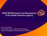 NIAID MCM Research and Development at the ... - Blsmeetings.net