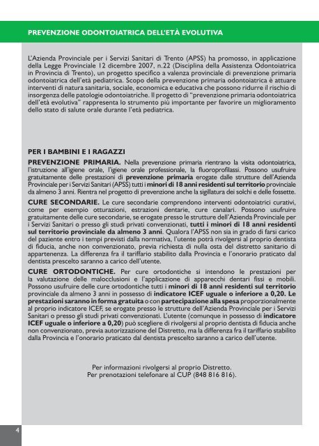 Libretto Sanitario Odontoiatrico - Azienda Provinciale per i Servizi ...