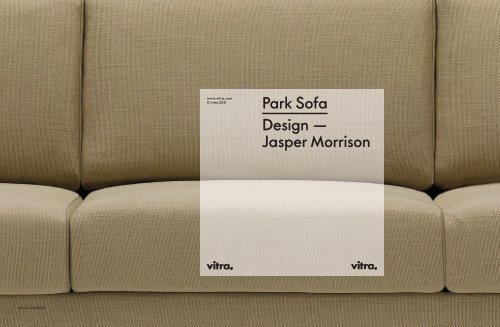Park Sofa Design — Jasper Morrison