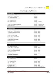 Lists of Faculty and Staff Committee