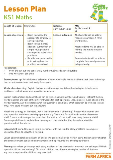 KS1 Maths - Farm Africa