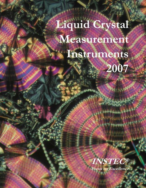 Liquid Crystal Measurement Instruments 2007 - Instec Inc