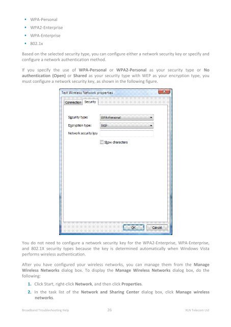 Broadband Setup & Troubleshooting Guide - XLN Telecom