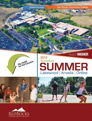 Summer Schedule 2013 - Red Rocks Community College