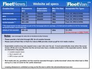 Website ad specs - Fleet News