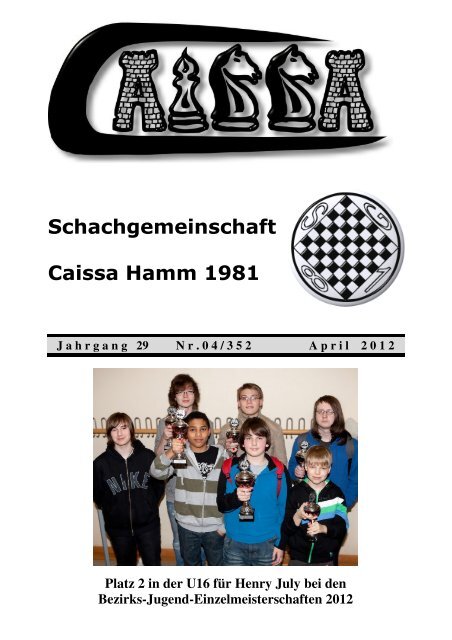 Gründungsblitz 2012 - Schachgemeinschaft Caissa Hamm 1981