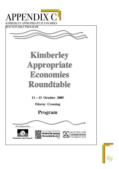 Kimberley Appropriate Economics Interim Report - Australian ...