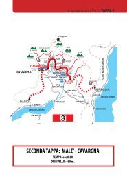 SECONDA TAPPA: MALE' - CAVARGNA - Comune di Menaggio